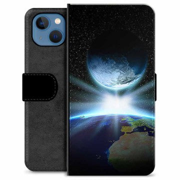 iPhone 13 Premium Flip Cover med Pung - Verdensrum