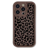 iPhone 13 Pro TPU-cover med leopardprint - Kaffe