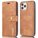 iPhone 13 Pro Max DG.Ming Læderpung med Aftageligt Cover - Brun