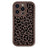 iPhone 13 Pro Max TPU-cover med leopardprint - Kaffe