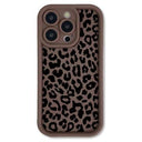 iPhone 13 Pro Max TPU-cover med leopardprint - Kaffe
