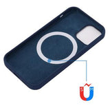 iPhone 13 Pro Max Liquid Silikone Cover - MagSafe Kompatibel - Mørkeblå