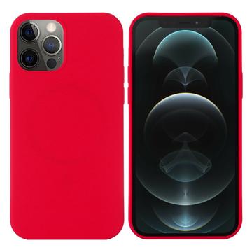iPhone 13 Pro Max Liquid Silikone Cover - MagSafe Kompatibel - Rød