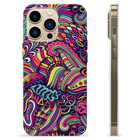 iPhone 13 Pro Max TPU Cover - Abstrakte Blomster