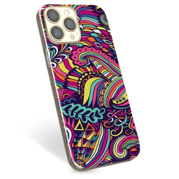 iPhone 13 Pro Max TPU Cover - Abstrakte Blomster