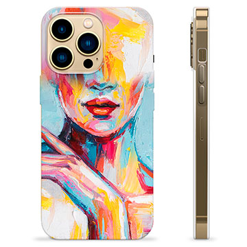 iPhone 13 Pro Max TPU Cover - Abstrakt Portræt