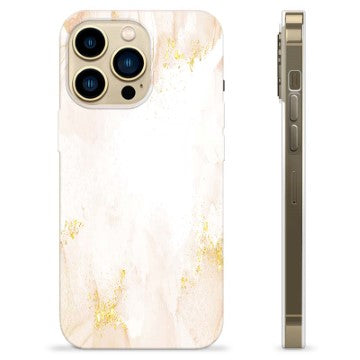 iPhone 13 Pro Max TPU Cover - Gylden Perle Marmor