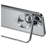 iPhone 13 Pro Metal Bumper med Plastik Bagsiden - Sort