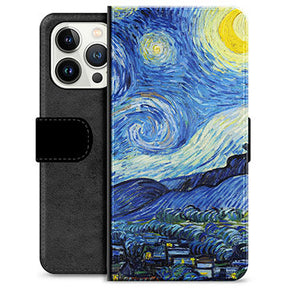 iPhone 13 Pro Premium Flip Cover med Pung - Nattehimmel