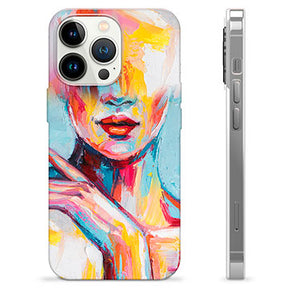 iPhone 13 Pro TPU Cover - Abstrakt Portræt