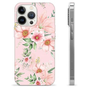 iPhone 13 Pro TPU Cover - Vandfarveblomster