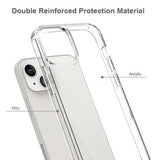 iPhone 13 Ridsefast Hybrid Cover - Gennemsigtig