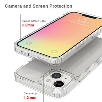 iPhone 13 Ridsefast Hybrid Cover - Gennemsigtig