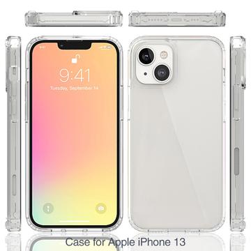 iPhone 13 Ridsefast Hybrid Cover - Gennemsigtig