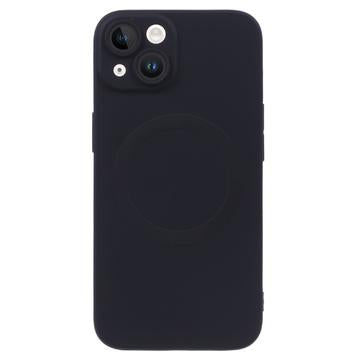 iPhone 13 silikonecover med kamerabeskyttelse - MagSafe-kompatibelt - sort