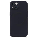 iPhone 13 silikonecover med kamerabeskyttelse - MagSafe-kompatibelt - sort