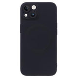 iPhone 13 silikonecover med kamerabeskyttelse - MagSafe-kompatibelt - sort