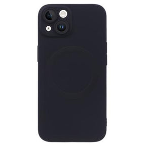 iPhone 13 silikonecover med kamerabeskyttelse - MagSafe-kompatibelt - sort