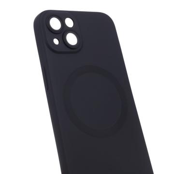iPhone 13 silikonecover med kamerabeskyttelse - MagSafe-kompatibelt - sort