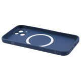 iPhone 13 silikonecover med kamerabeskyttelse - MagSafe-kompatibel - mørkeblå