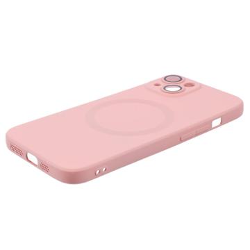 iPhone 13 silikonecover med kamerabeskyttelse - MagSafe-kompatibelt - pink