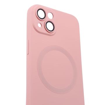 iPhone 13 silikonecover med kamerabeskyttelse - MagSafe-kompatibelt - pink