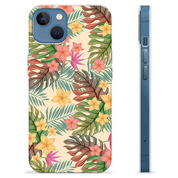 iPhone 13 TPU Cover - Lyserøde Blomster