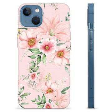 iPhone 13 TPU Cover - Vandfarveblomster