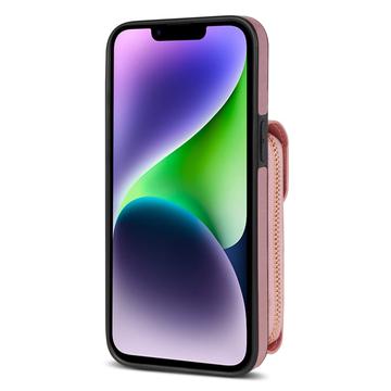 iPhone 14 Alt-i-et cover med pung og rem - Rødguld