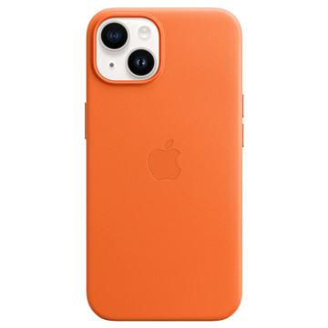 iPhone 14 Apple Læder Cover med MagSafe MPP83ZM/A - Orange