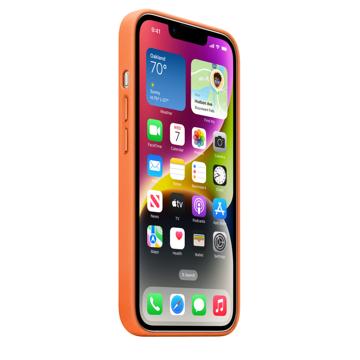 iPhone 14 Apple Læder Cover med MagSafe MPP83ZM/A - Orange
