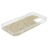 iPhone 14 Glitter Flakes TPU Cover - Guld