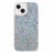 iPhone 14 Glitter Flakes TPU Cover - Sølv