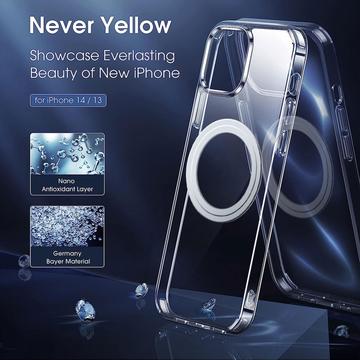 iPhone 14 Hybrid Cover - MagSafe Kompatibel - Gennemsigtig