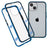iPhone 14 Magnetisk Cover med Hærdet Glas - Blå