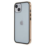 iPhone 14 Magnetisk Cover med Hærdet Glas - Guld