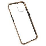iPhone 14 Magnetisk Cover med Hærdet Glas - Guld