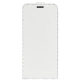 iPhone 14 Plus Vertikal Flip Taske med Kortholder - Hvid