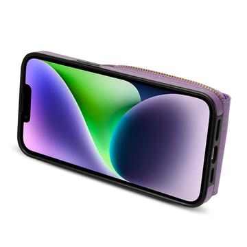 iPhone 14 Plus Alt-i-et cover med pung og rem - Lilla