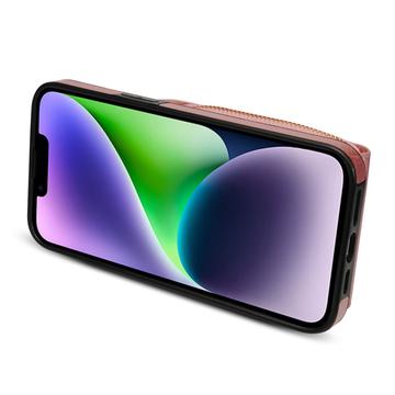 iPhone 14 Plus Alt-i-et cover med pung og rem - Rødguld