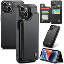 iPhone 14 Plus Caseme C22-etui RFID-kortpung - Sort