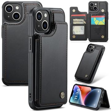 iPhone 14 Plus Caseme C22-etui RFID-kortpung - Sort