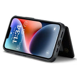 iPhone 14 Plus Caseme C22-etui RFID-kortpung - Sort