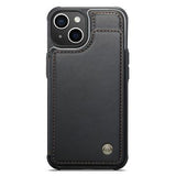 iPhone 14 Plus Caseme C22-etui RFID-kortpung - Sort