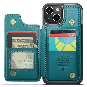 iPhone 14 Plus Caseme C22-etui RFID-kortpung - Grøn