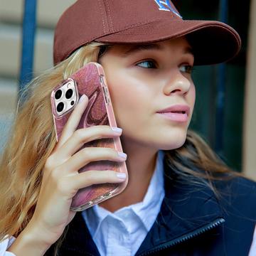 iPhone 14 Pro Ahastyle WE13 360 Beskyttelse Hybrid Cover - Lilla marmor