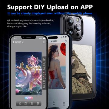 iPhone 14 Pro DIY E-InkCase NFC-etui - grå