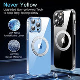 iPhone 14 Pro Hybrid Cover - MagSafe Kompatibel - Gennemsigtig