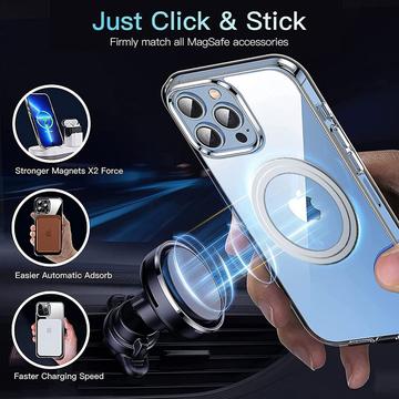 iPhone 14 Pro Hybrid Cover - MagSafe Kompatibel - Gennemsigtig