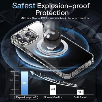 iPhone 14 Pro Hybrid Cover - MagSafe Kompatibel - Gennemsigtig
